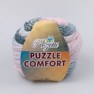 Пряжа Rozetti Puzzle Comfort 200 г / 235-02 Розовaя, Голубая, Зеленaя