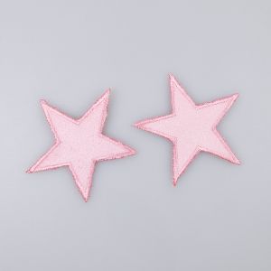 Приглаживаемые утюгом мотивы / Stars / Розовый  2 шт
