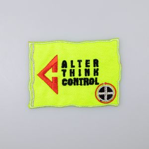 Приглаживаемые утюгом мотивы / Neon yellow emblem