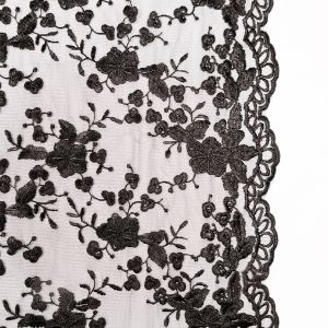 Кружево для платья / Чернaя
