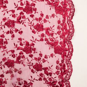 Кружево для платья / Цвет вина