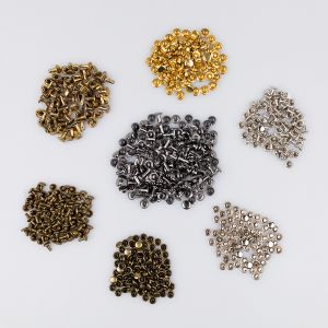 Двусторонняя заклёпка 6 мм 80 шт / Разные тона