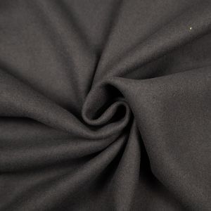 Шерстяная пальтовая ткань Melton / D3 Темно-серaя