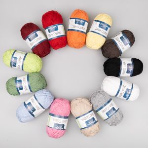 Хлопковая пряжа Mocha Yarn Slim Cotton 50 г / Разные оттенки