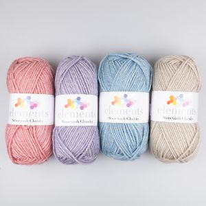 Шерстяная смесовая пряжа Elements Stonewash Chunky 100 g / Разные оттенки
