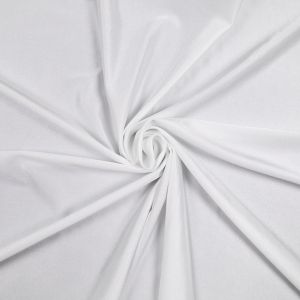 Однотонная ткань из лайкры / 0000 Белая
