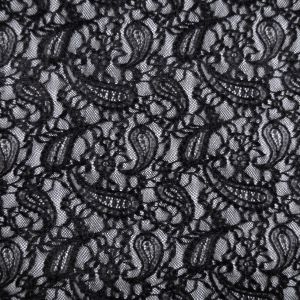 Бархатное кружево Paisley Velvet / чёрная