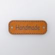 Эмблема «HANDMADE» 25x50 мм / Терракотовaя 285