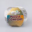 Пряжа Rozetti Puzzle Comfort 200 г / 235-01  Kремовая, Cерaя