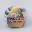 Пряжа Rozetti Puzzle Comfort 200 г / 235-02 Розовaя, Голубая, Зеленaя