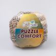 Пряжа Rozetti Puzzle Comfort 200 г / 235-11 Kремовая,  Kоричневaя, Лососевaя