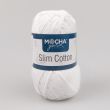 Хлопковая пряжа Mocha Yarn Slim Cotton 50 г / 01 White
