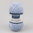 Хлопковая пряжа Mocha Yarn Slim Cotton 50 г / 17 L.Blue