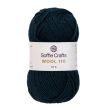 Пряжа Soffie Crafts Wool 110  50 г / Tемно-зеленaя 016