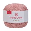 Нить для вязания крючком Soffie Crafts Lacy 50 г / Старая роза 09